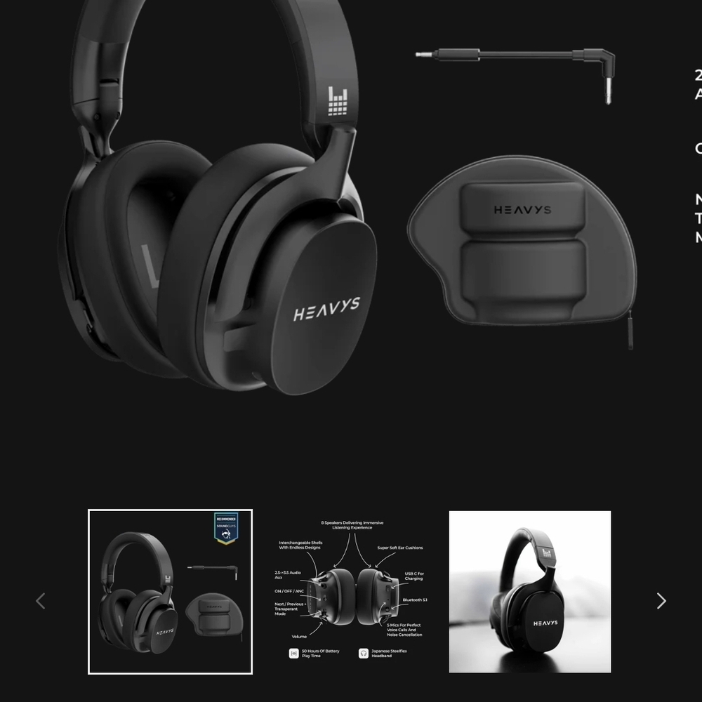 Over-Ear Headphones - Black NWT